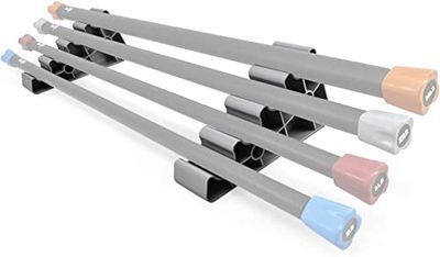 Yes4All Y2K1 Gewogen Bar Rack, zilver