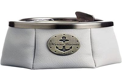 Marine Business Windproof Ashtray-Premium-Ecru with Elegant Design, Fabric, Multi-Color, One Size