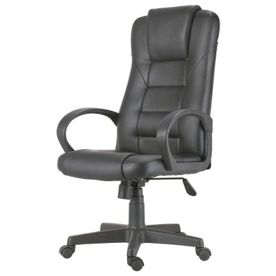 Miroytengo Silla de Escritorio Nova gitaroria en Color Negro de Polipiel 64x126x55 cm