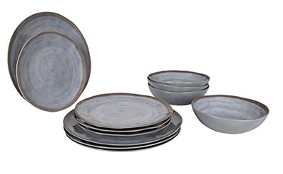 Bo -camp - Vajilla - Halo - 100% Melavine - 12 Zvikamu - Grey