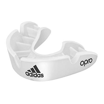 adidas Unisex - Adulti Opro Gen4 Bronzo Paradenti Bianco/Nero Senior