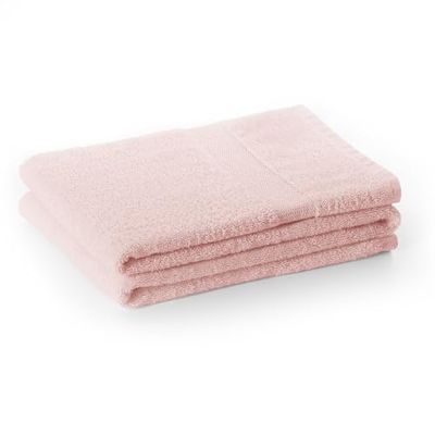 DecoKing Bath Towel 70x140 cm Cotton 525gsm Powder Pink Absorbent Marina