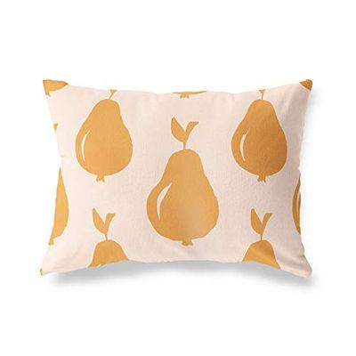 BonaMaison Fundas para Cojínes, Naranja-Blanco Apagado Funda de Almohada para Sofá Coche Silla Oficina Cama Decorativa Moderna Decoración del Hogar, 45x60 Cm - Diseñado y Fabricado en Turquía