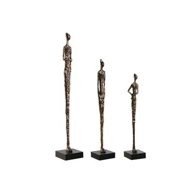 FIGURA SET 3 RESINA MANGO 11,5X11,5X70 PERSONAS