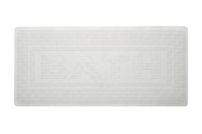 Badmatta i gummi vit 34 x 74 cm