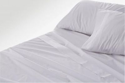 Vit burrito Gästfrihet Lakor | Set Savanas 90 | 100% Bomull | Enkelsäng | Lätt Strykjärn Sängkläder | Grå Färg | Finns i fler mått och färger