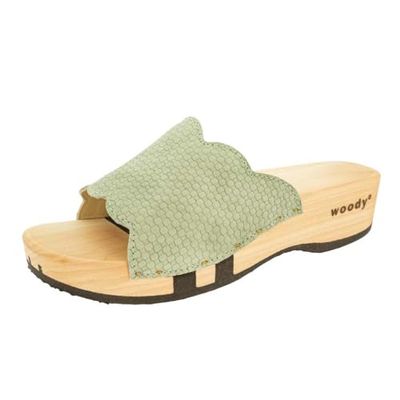 Woody Femme Annabell Sabot, Vert Jade, 42 EU