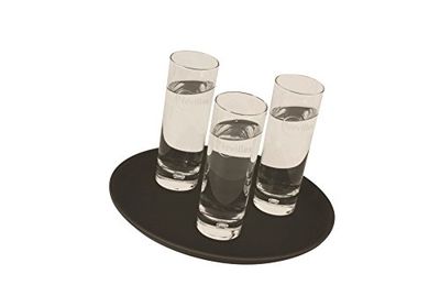 Genware NEV-GG1600BLK Gen Tray, Grip 16" Round Non-Slip, Black