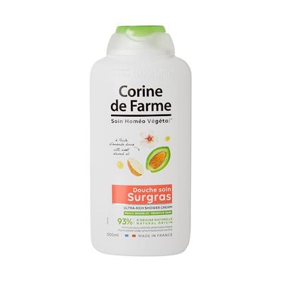 Corine de Farme - Gel de duche ultra hidratante com óleo de amêndoa doce, controlo farmacêutico - pH neutro - hidratante da pele, 500 ml