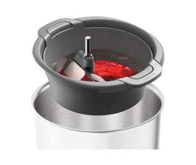 Kenwood KAT20.000GY Sieve and Strainer Attachment Accessory Food Processors, for Straining Fruit, Vegetables and Dry Products, Dishwasher Safe, Grey, Metal, Gray