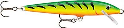 Rapala - Leurre de Pêche Original Floater - Matériel de Pêche avec Construction Balsa - Leurre Pêche d'eau Douce - Prof de Nage 0.9-1.5m - Taille 5cm / 3g - Fabriqué en Estonie - Firetiger