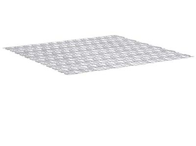 Tatay Tapete de banheira antiderrapante de PVC com ventosas, resistente ao mofo e microbicrómio, anti-bacteriano, design de peixes, branco. Medidas: 54 x 54 cm