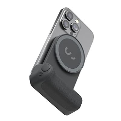 ShiftCam SnapGrip - Mobile Battery Grip with Wireless Shutter Button - Magnetic Mount Snaps on to Any Phone - Built in Powerbank with Qi Wireless Charging (Midnight, SnapGrip)