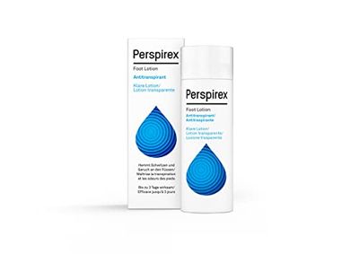 Perspirex - Lozione Antitraspirante Piedi, Protezione Efficace Fino a 3 Giorni Contro Sudore e Odori, Fomula Clinicamente Testata Contro la Sudorazione Intensa dei Piedi, Non Unge, 100ml