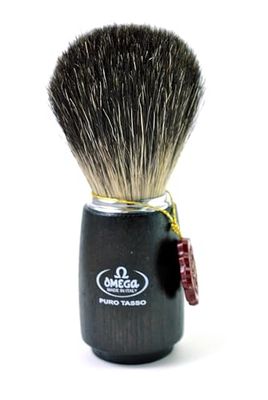 Pincel de Afeitar OMEGA Puro tejón de Madera 6712