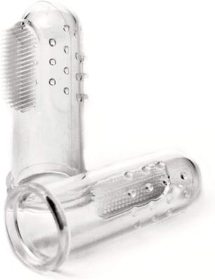Irisana DentalPet Tandenborstels voor huisdieren, 2 stuks, herbruikbare siliconen borstels, vrij van BPA, pvc en ftalaten, vingervorm, 100% medische siliconen