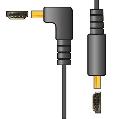 AV Link Cavo HDMI piatto 4K con connettore ad angolo retto, cavo ultra HD ad alta velocità per TV a parete, PS5, Xbox, Nintendo Switch, Soundbar, 5 metri