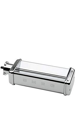 Smeg, Accessorio Spaghetti SMSC01, per Impastatrice, Corpo in Acciaio, Rulli in Alluminio, per Spaghetti di 2 mm, Compatibile con SMF01, SMF02, SMF03, SMF13, Pennellino per Pulizia Incluso