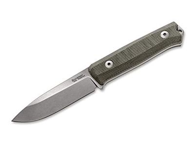Lionsteel Unissexo B40 Canvas-Micarta faca de viagem verde 22,7 cm