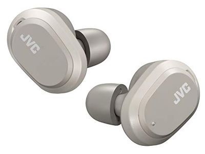JVC Auricolari per riduzione del rumore con la punta in memory foam, cuffie veramente senza fili, totale 32H di autonomia, controllo tattile, resistente alla pioggia IPx4, HA-A50T-H(grigio)