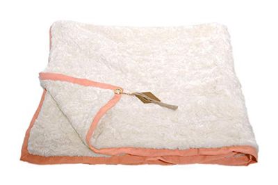 Ligati 5903686817779 Blanket, White/Orange, One Size