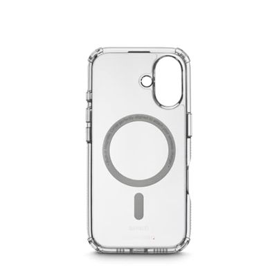 Hama Custodia Extreme Protect per iPhone 16 e MagSafe (D3O Bumper, antiurto, anticaduta, infrangibile, trasparente, senza ingiallimento, custodia magnetica per ricarica induttiva)