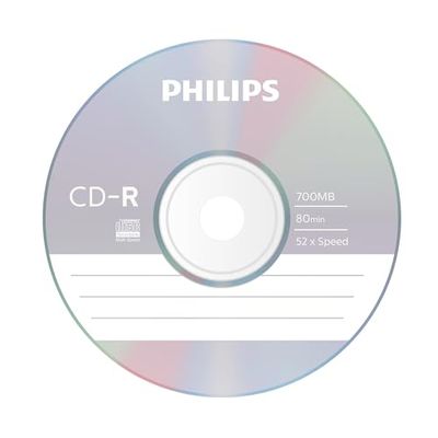 Philips Cd-R 80 Min. 52X Jewel Box Conf. 10