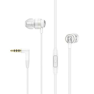 Sennheiser CX 300S Słuchawki douszne z inteligentnym pilotem z jednym przyciskiem białe