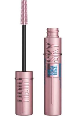 Maybelline Mascara Lash Sensational Sky High Waterproof Volumizing and Thickening Eyelash Lengthening. Flake Free Formula, 01 Black