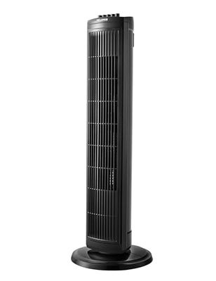 PELONIS 76 cm oscillerende torenventilator, 3 snelheden, 8-uurs timer, stille en ruimtebesparende ventilator voor thuis, kantoor (zwart)