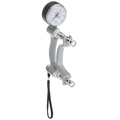 Jamar Hydraulic Hand Dynamometer, Lightweight Max Force Indicator to Measure Grip Strength, Calibrated Strengthener Measures PSI, Cordless Hand Evaluation Tool, Easy Squeeze Adjustable Exerciser