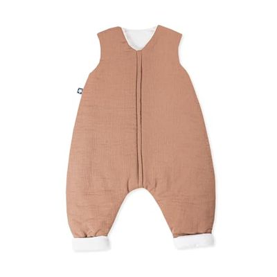 Julius Zöllner Puente forrado de muselina duna talla 104, de algodón suave de muselina, seguro y sin sustancias nocivas, para caminar y estar de pie, ideal para niños activos