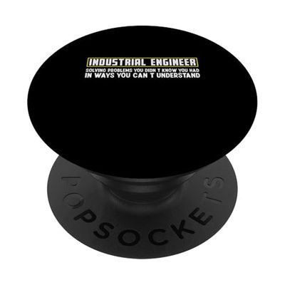Ingeniero industrial Solución de problemas Frase única PopSockets PopGrip Adhesivo
