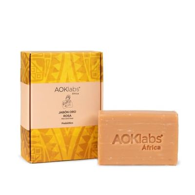 Aoklabs - Prebiotic Rose Gold Soap skyddar mot infektion, fuktförlust, irritation och inflammation tack vare en kombination av ingredienser med antiseptiska egenskaper 100g.