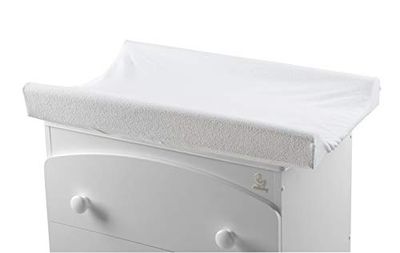 Italbaby 050.0020-05 aankleedkussen van badstof, universeel, wit, afmeting 81 x 50 cm. Made in Italy
