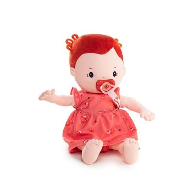 LILLIPUTIENS Bambola Rose, Bambola in Morbido Tessuto con Vestiti Rimovibili e Ciuccio Magnetico, Sviluppa l’immaginazione, la motricità e la creatività, Giocattolo educativo dai 2 Anni, 83240