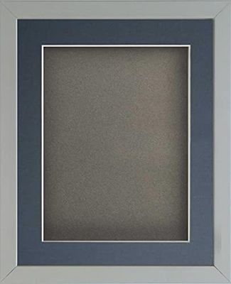 Frame Company Radcliffe Grey A4 with Silver BB and Dark Blue Mount for 10x6