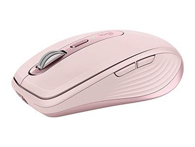 Logitech MX Anywhere 3 Compact Performance Mouse, draadloos, comfortabel, snel scrollen, 4000 DPI, aanpasbare knoppen, USB-C, Bluetooth, Apple Mac, iPad, Windows-pc, Linux, Chrome