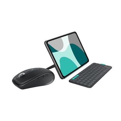 Logitech MX Anywhere 3S Compact Wireless Mouse + Flip Folio, Keyboard Case for iPad Pro 11-inch (M4) and iPad Air 11-inch(M2,M3)(5th Gen - 2024)-Protective Case Detachable Keyboard, US INT'L QWERTY