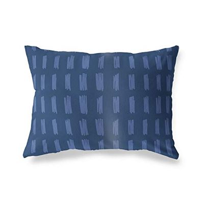 BonaMaison Blauw Decoratieve Kussensloop, Kussenhoezen Bank, Decoratieve Kussenhoesjes, Kussensloop; Sofa, Slaapkamer, Kantoor, Auto 35x50 Cm - Ontworpen en vervaardigd in Turkije