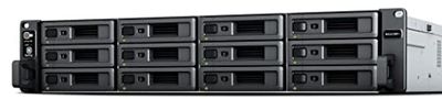 Synology RS2423RP+ (redundant power) 12-bay/AMD Ryzen V1780B/8GB DDR4/12 x 3.5" Hot-Swap/1x10GbE/2x1GbE/2xUSB 3.2/3Fan/RAID 0.1.5.6.10.Hybr