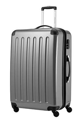 HAUPTSTADTKOFFER - Alex - Luggage Suitcase Hardside Spinner Trolley 4 Wheel Expandable, 75cm, silver