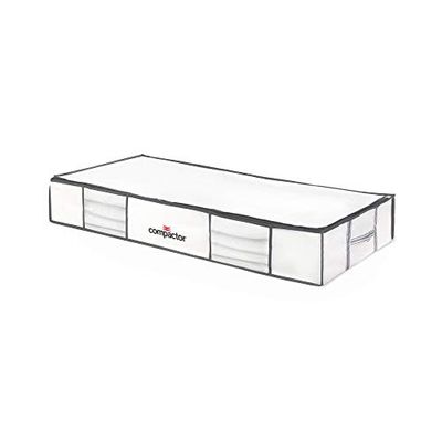Compactor Life 3D Semi-Rigid Vacuum Box XL - White | Space-Saving Storage Solution | 105X45X15.5 cm