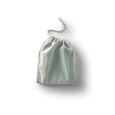 Le Jardin du Lin Bedrukte katoenen tassen met trekkoord, boodschappentas, zak, stoffen tas, stoffen tas, groentenzak, herbruikbaar, milieuvriendelijk, multifunctioneel, opvouwbaar, maat: 40 x 50 cm