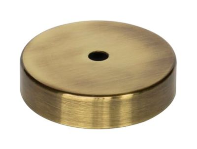 Fiore decorativo metallico in pelle 80 x 15 mm