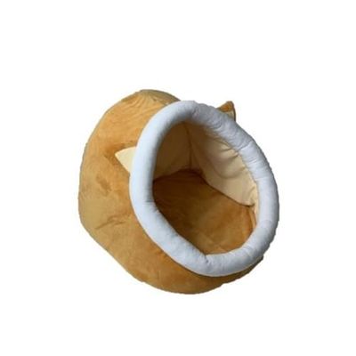 GO GIFT Cama para Mascota Amarillo Blanco 40 x 4 x 45 cm