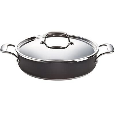 MAGEFESA Tera Prisma – broodtrommel van roestvrij staal 18/10, compatibel met alle warmtebronnen en inductie. Eenvoudige reiniging. Vaatwasmachinebestendig en ovenbestendig. (Schoorter, 28 cm)