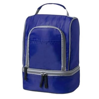 BigBuy Outdoor Koeltas met vakken, blauw, standaard