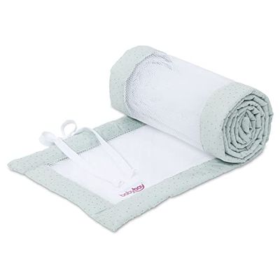 babybay Nestje Mesh Royal geschikt voor model Maxi, Boxspring, Comfort en Comfort Plus, mint glitterpunten goud