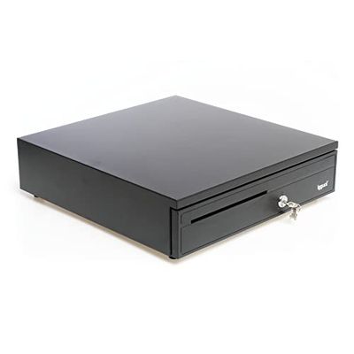 iggual - Iron-30 | Black RJ11 Coin Holder Drawer with 5 Bill Compartments and 5 Coin Compartments
